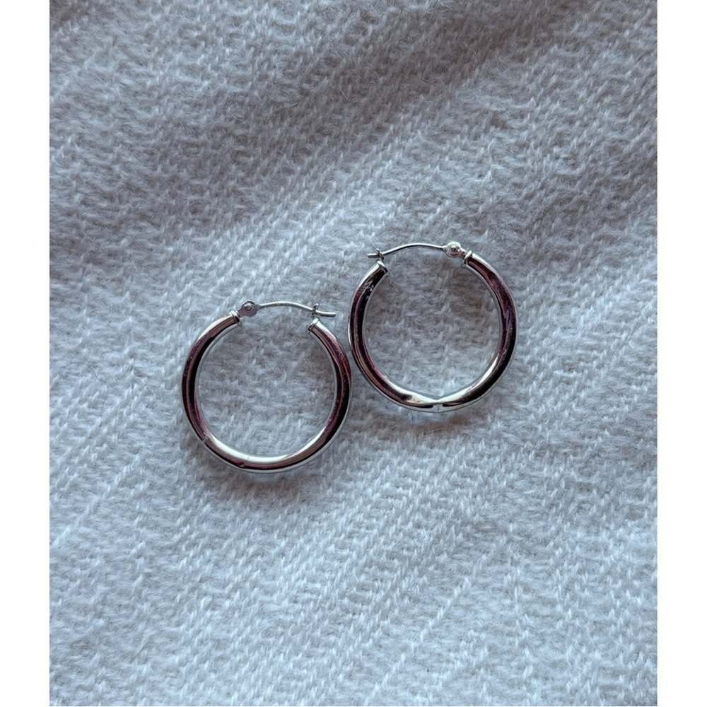 Silver Hoop Earrings
